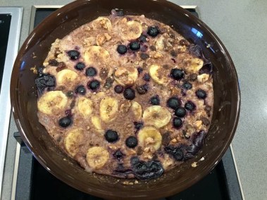 blueberry &amp; banana oatmeal